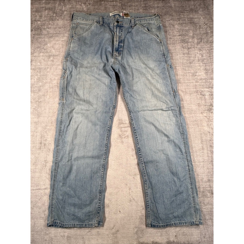 Levis Jeans Mens 38x32 Blue Denim Vtg Y2K Carpenter Baggy Loose Straight Utility
